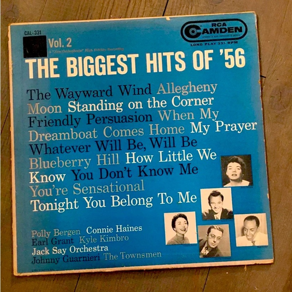The biggest hits of 56 vinyl record